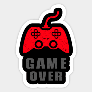 Game Over Design Sticker